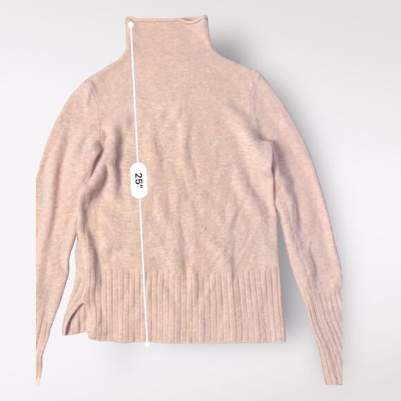 Madewell Dusty Pink Inland Mock neck wool alpaca‎ Sweater Size XS - Picture 6 of 10